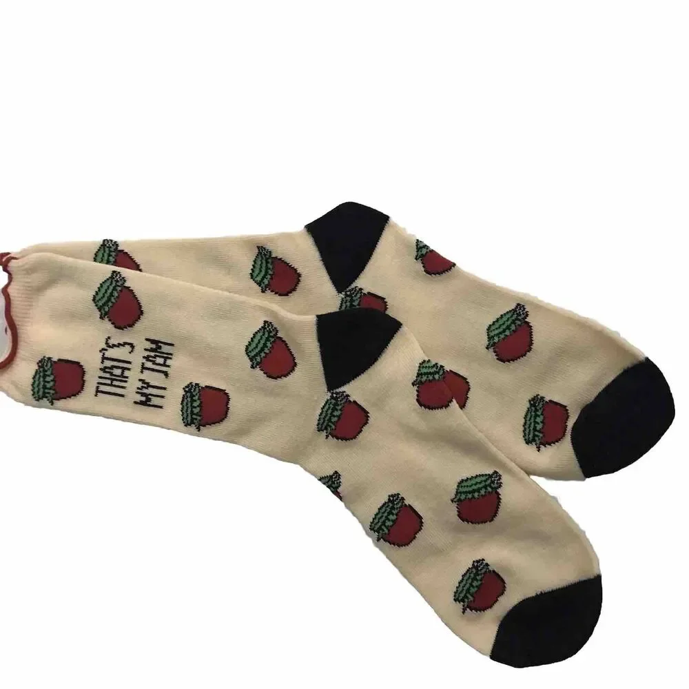 Strawberry Jam Socks Unisex  One Size Multicolor